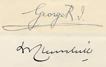 The image is of the two signatures only.